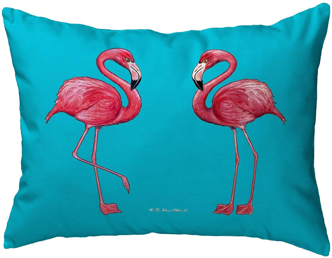 Flamingo Tiled Noncorded Pillow 16x20 Color Graphic Nautical