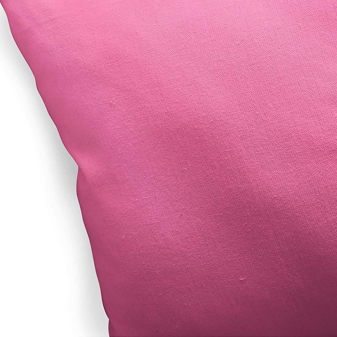 Hot Pink Indoor|Outdoor Pillow by 18x18 Pink Modern Contemporary Polyester Removable Cover