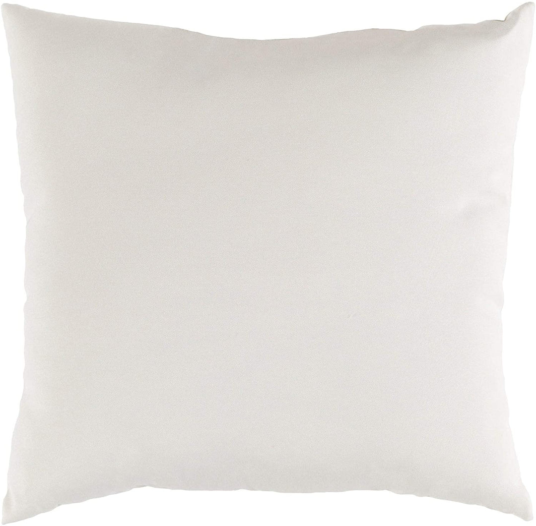 White Solid Indoor/Outdoor Throw Pillow (20" X 20")