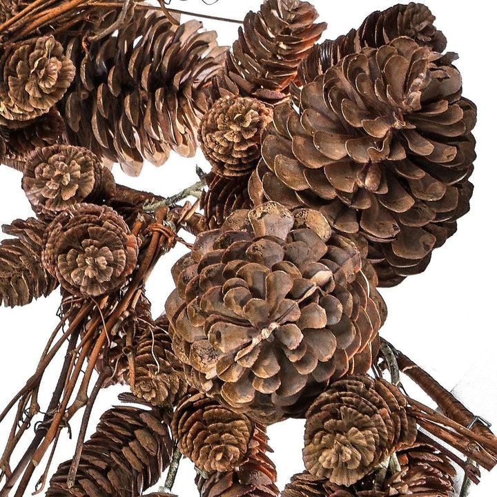 48" Plastic Natural Look Cone Twig Garland Un lit - Diamond Home USA