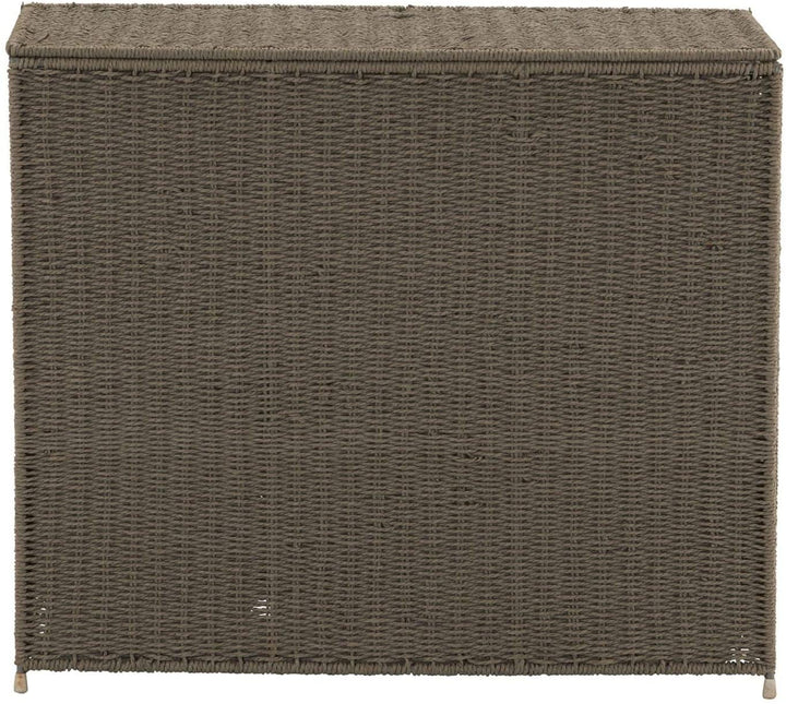 MISC Paper Rope 3 Bag Hamper Sorter Grey 28 25h X 33w 14d Brown Natural Fiber Includes Lid