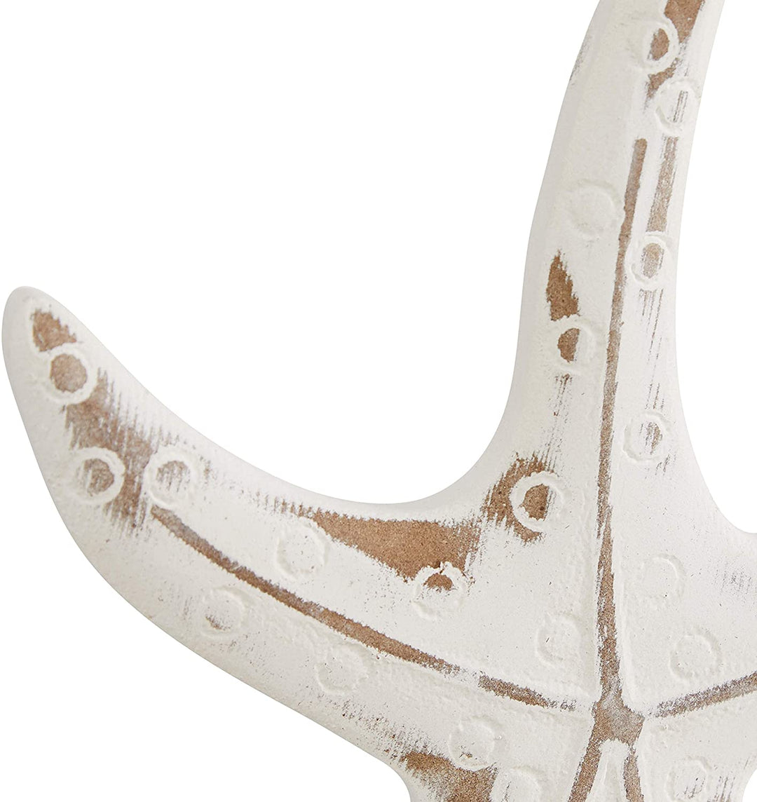 Small Wooden Sea Sculptures Set 3 8 X 4 13 White Wood - Diamond Home USA