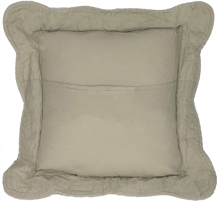 Bear Trees Decorative Pillow Green Nature Cabin Lodge Cotton Removable Cover - Diamond Home USA