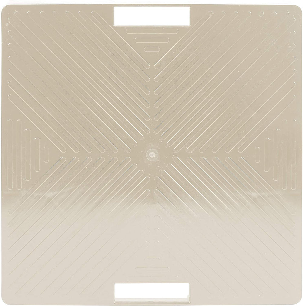 16" Gray Mist Square Handle Grey Plastic - Diamond Home USA