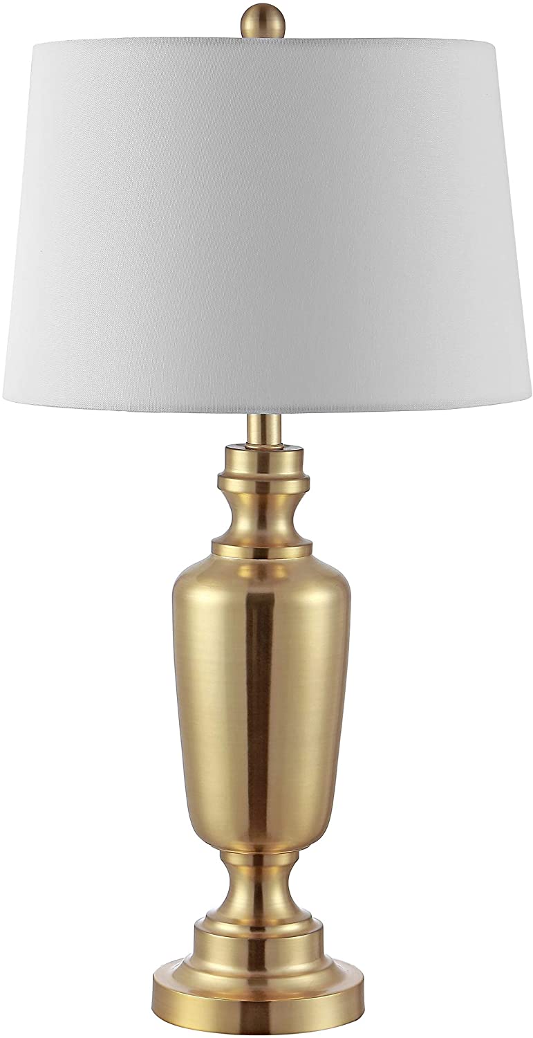 Lighting 28 inch Ezra Iron Table Lamp 15" X 28" Gold Modern Contemporary Traditional Bulbs Included - Diamond Home USA