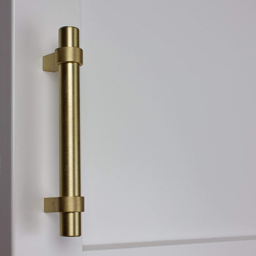 3 75 inch Solid Oil Satin Gold Euro Bar Pulls (Pack 25 Modern Contemporary Metal Finish - Diamond Home USA