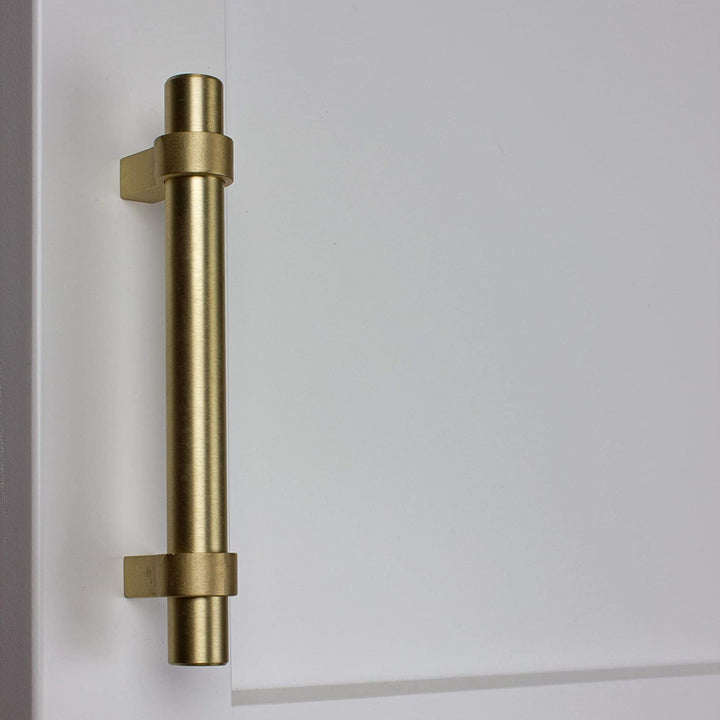 3 75 inch Solid Oil Satin Gold Euro Bar Pulls (Pack 25 Modern Contemporary Metal Finish - Diamond Home USA