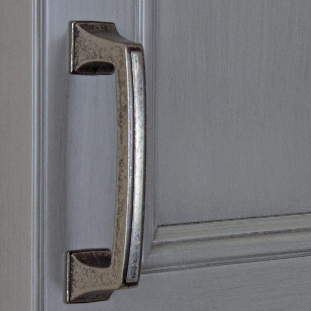 5 Pack 3 Cc Weathered Nickel Base Cabinet Pulls Industrial Zinc - Diamond Home USA