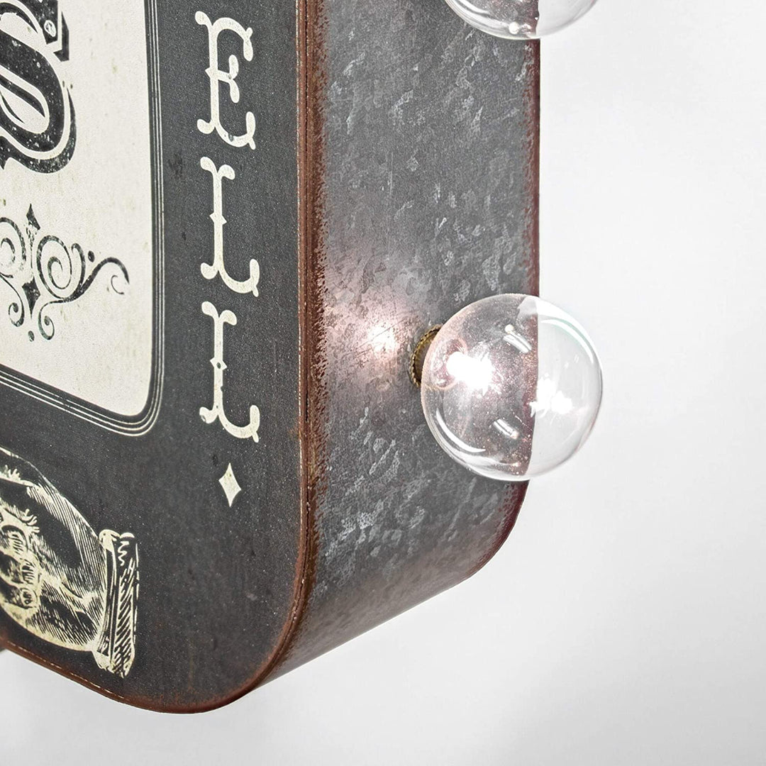 Antiques Buy Trade Sell Double Sided Off Wall Led Marquee Light Up Arrow Sign Bar Garage Man Cave N/ Black Modern Contemporary Metal - Diamond Home USA