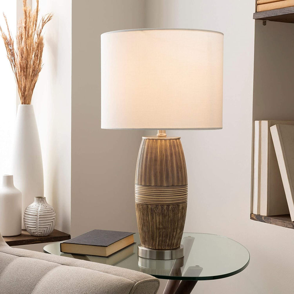 Global Ceramic 25 inch Table Lamp Bronze Modern Contemporary - Diamond Home USA