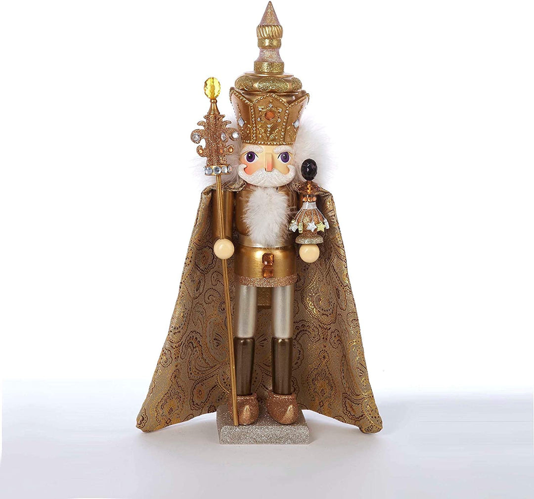 18 inch Hollywood Gold King Nutcracker Plastic