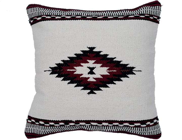 Handmade Cotton 20'' Throw Pillows (Set Two) Black Off White