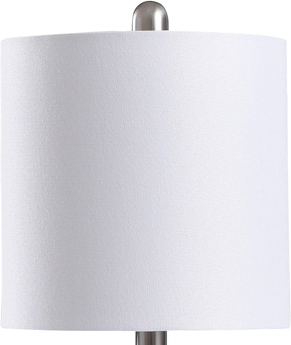 High Gloss Green Glass Ginger Jar Accent Lamp Silver Transitional