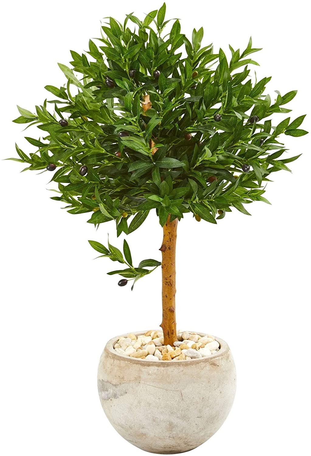 38 inch Olive Topiary Indoor/Outdoor Uv Resistant Artificial