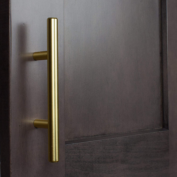 3 inch CC Solid Satin Gold Cabinet Bar Pulls (Pack 10) Metal Finish - Diamond Home USA