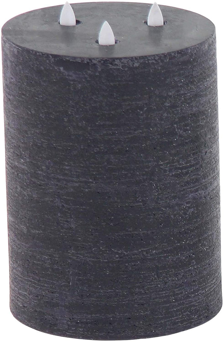 Modern Black Led Candles (Set 3) Contemporary Wax - Diamond Home USA