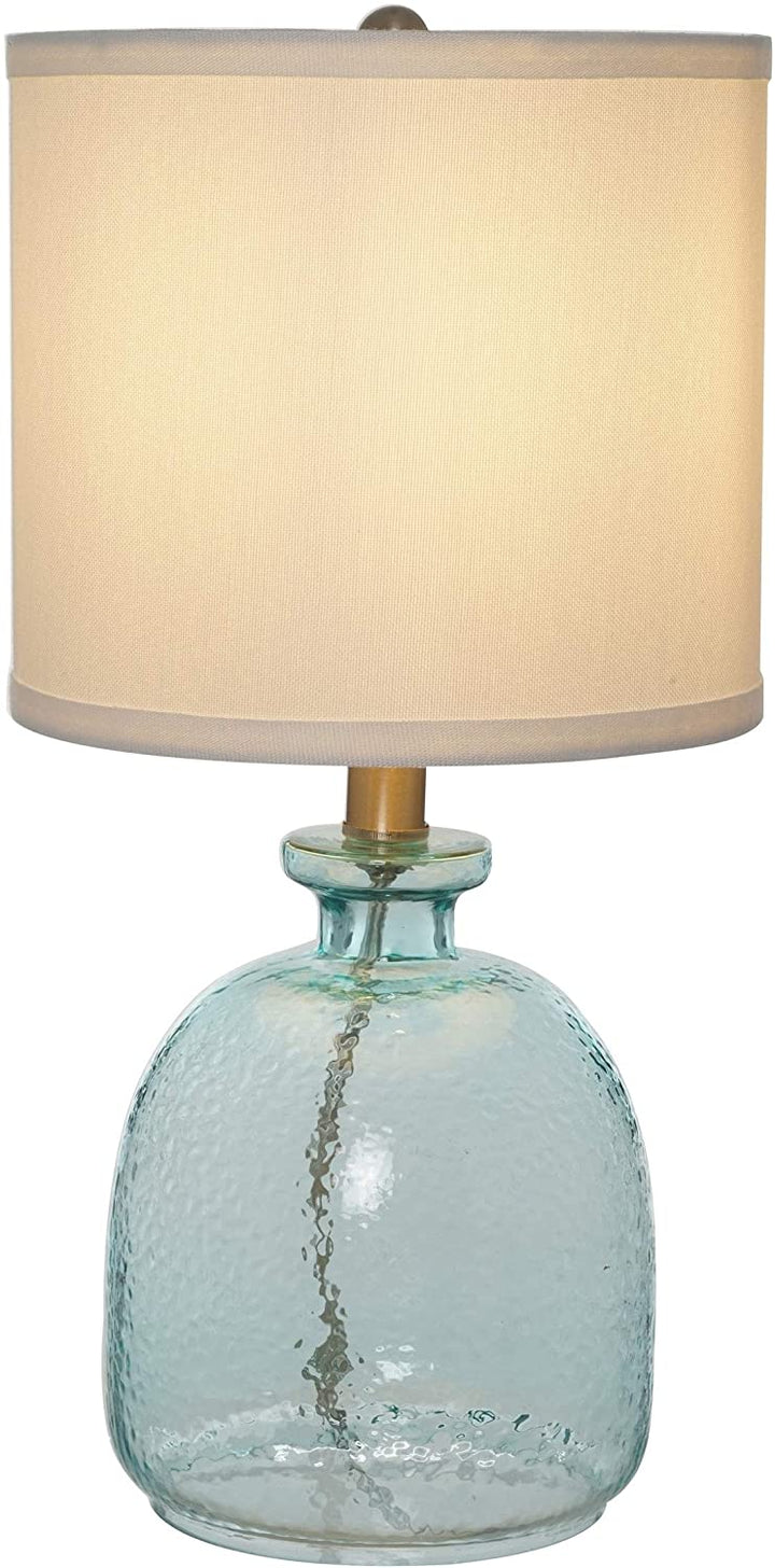 Cedar Ocean Blue Glass Table Lamp - Diamond Home USA
