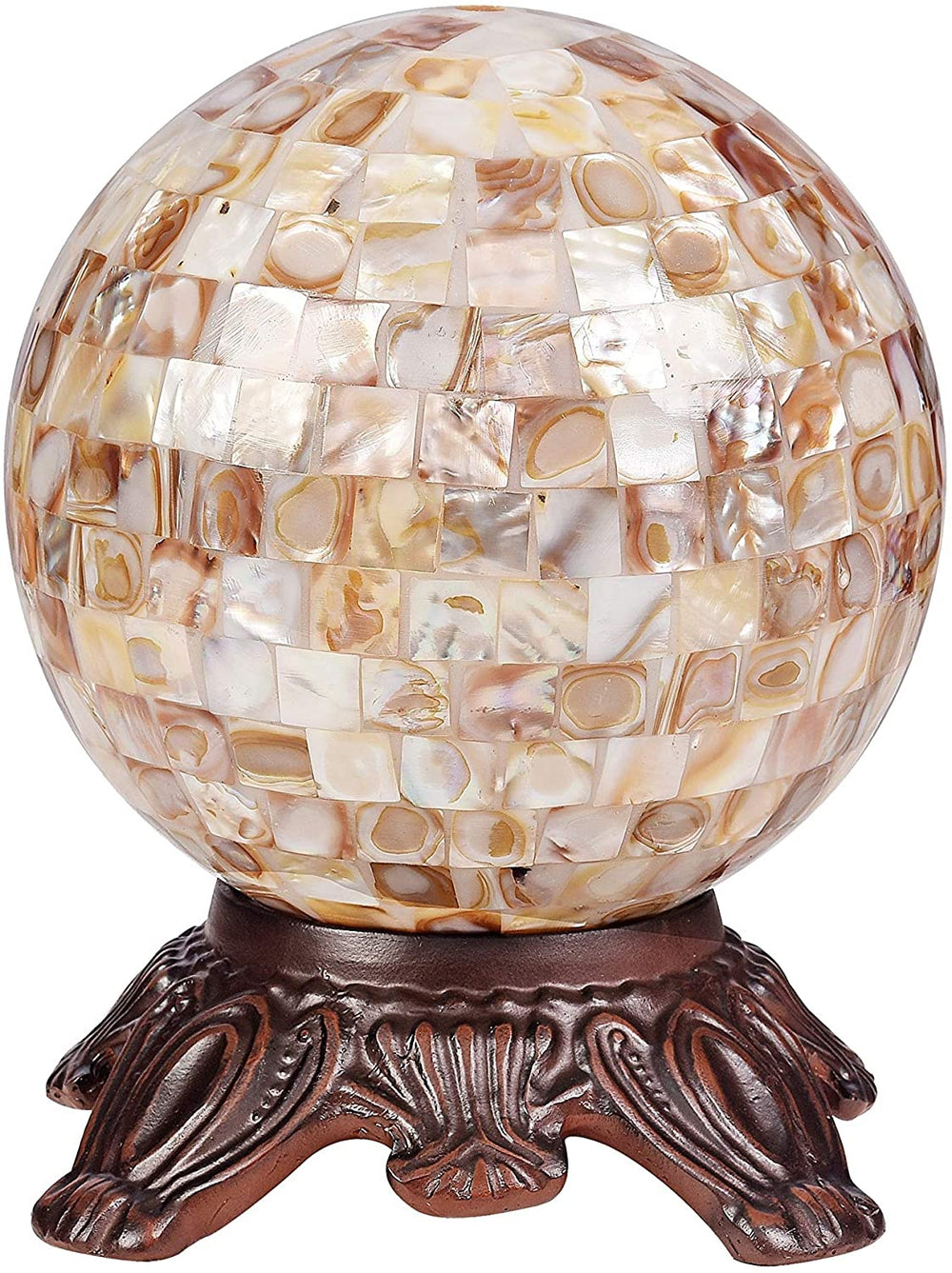 Sea Shell 1 Light Dark Bronze Table Lamp Color Mission Craftsman Nautical Coastal Transitional Dimmable - Diamond Home USA