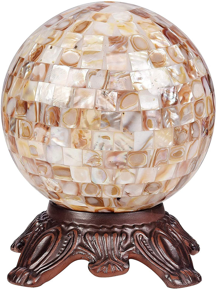 Sea Shell 1 Light Dark Bronze Table Lamp Color Mission Craftsman Nautical Coastal Transitional Dimmable - Diamond Home USA