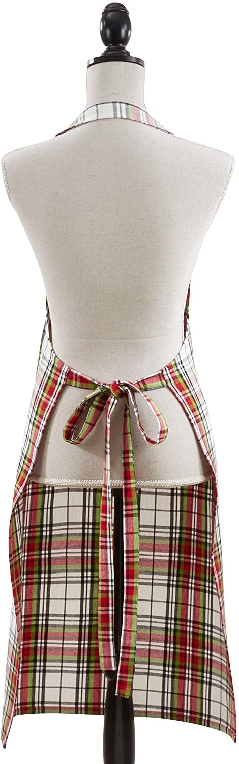 Kitchen Apron Rich Plaid Pattern Color