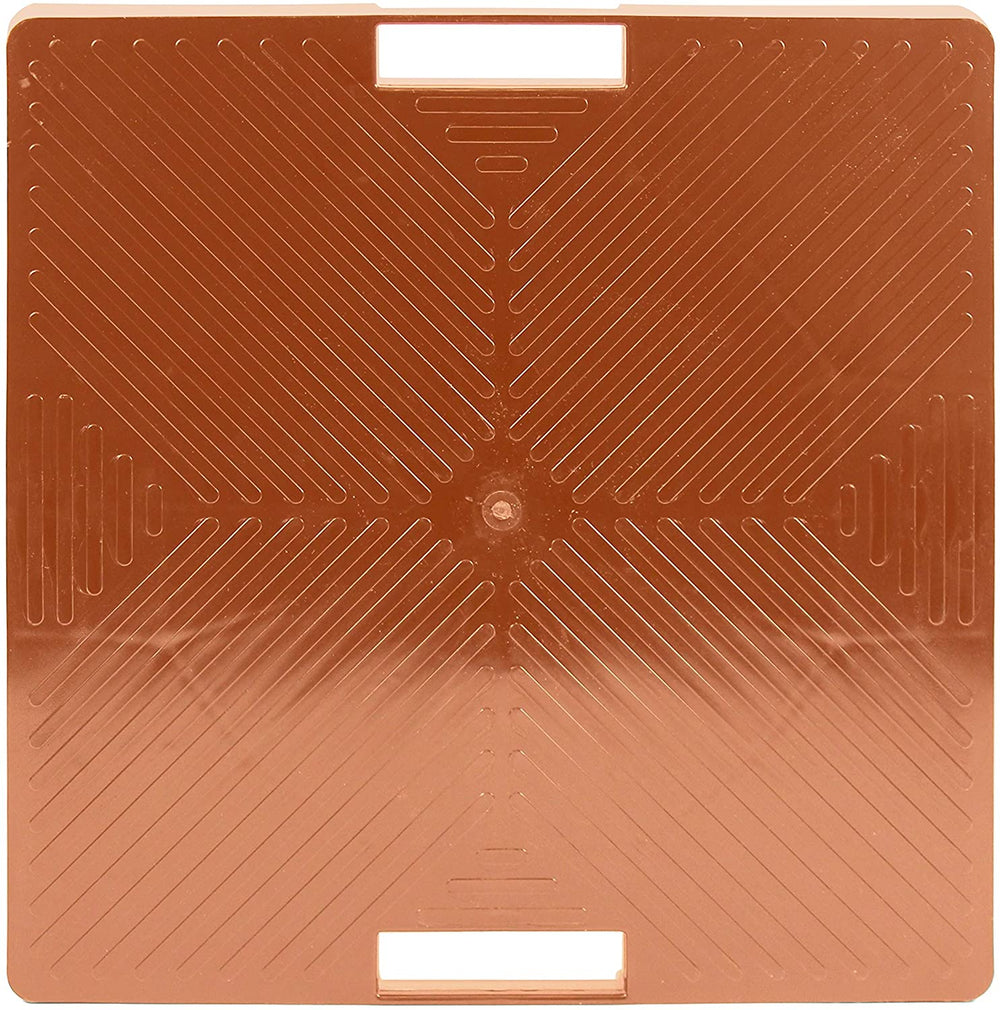 16" Square Handle Orange Plastic - Diamond Home USA