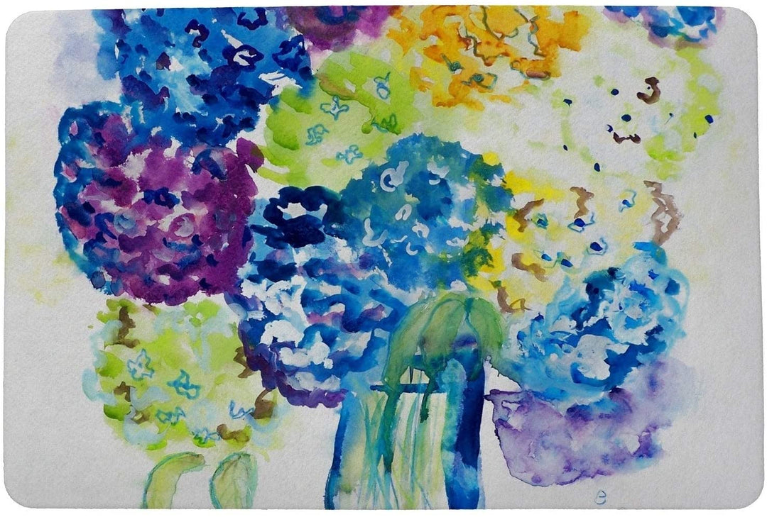 Hydrangea Door t 18x26 Color Casual Rectangle Polyester