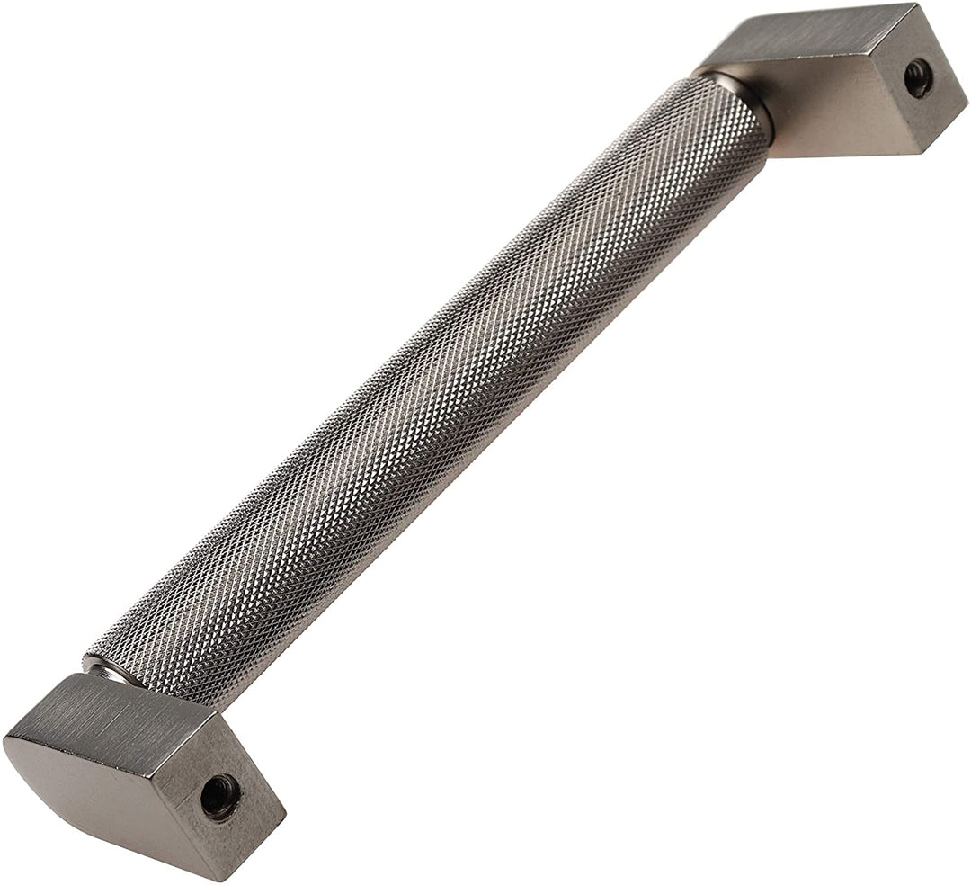 5 Pack 5 inch Center Solid Bar Pull Satin Nickel Modern Contemporary Metal Finish