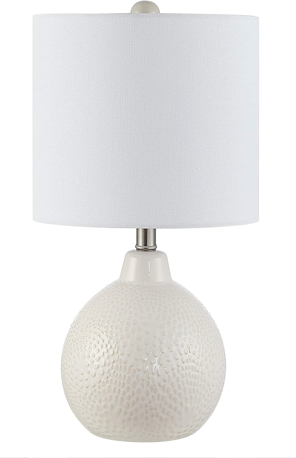 Lighting 20 inch Memphis Ceramic Table Lamp 11" X 20" White Modern Contemporary Traditional Bulbs Included - Diamond Home USA