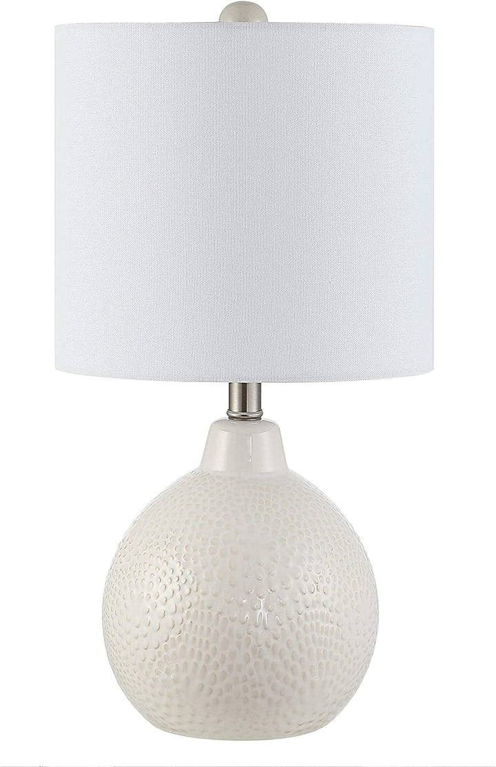 Lighting 20 inch Memphis Ceramic Table Lamp 11" X 20" White Modern Contemporary Traditional Bulbs Included - Diamond Home USA