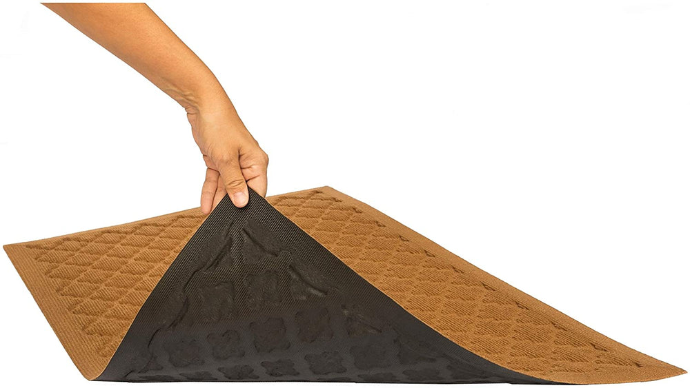Weather Polypropylene Mat 22" X 35" Tan Rectangle All Weather