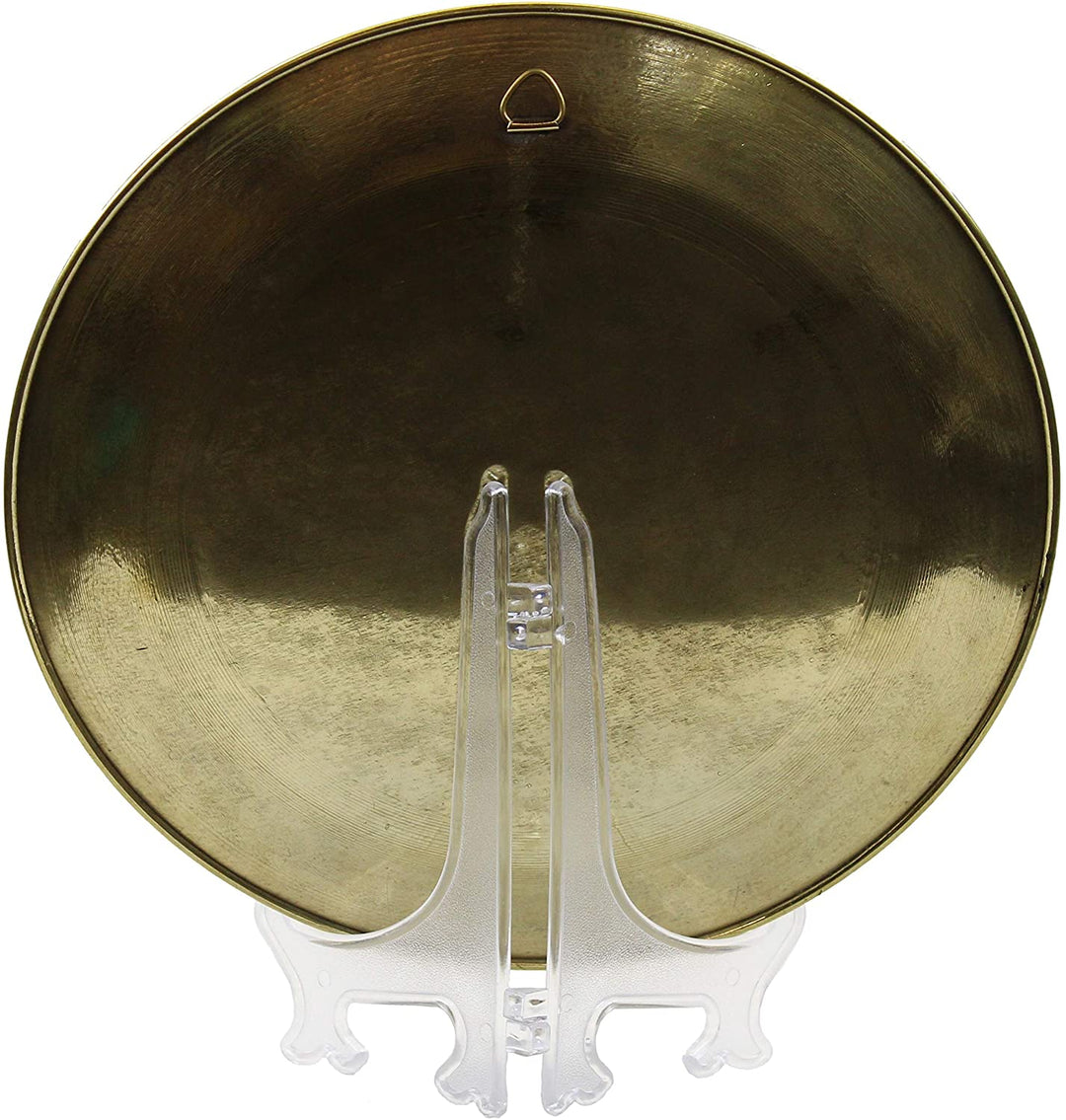 Horse Decorative Brass Accent Plate Gold Modern Contemporary Finish Handmade