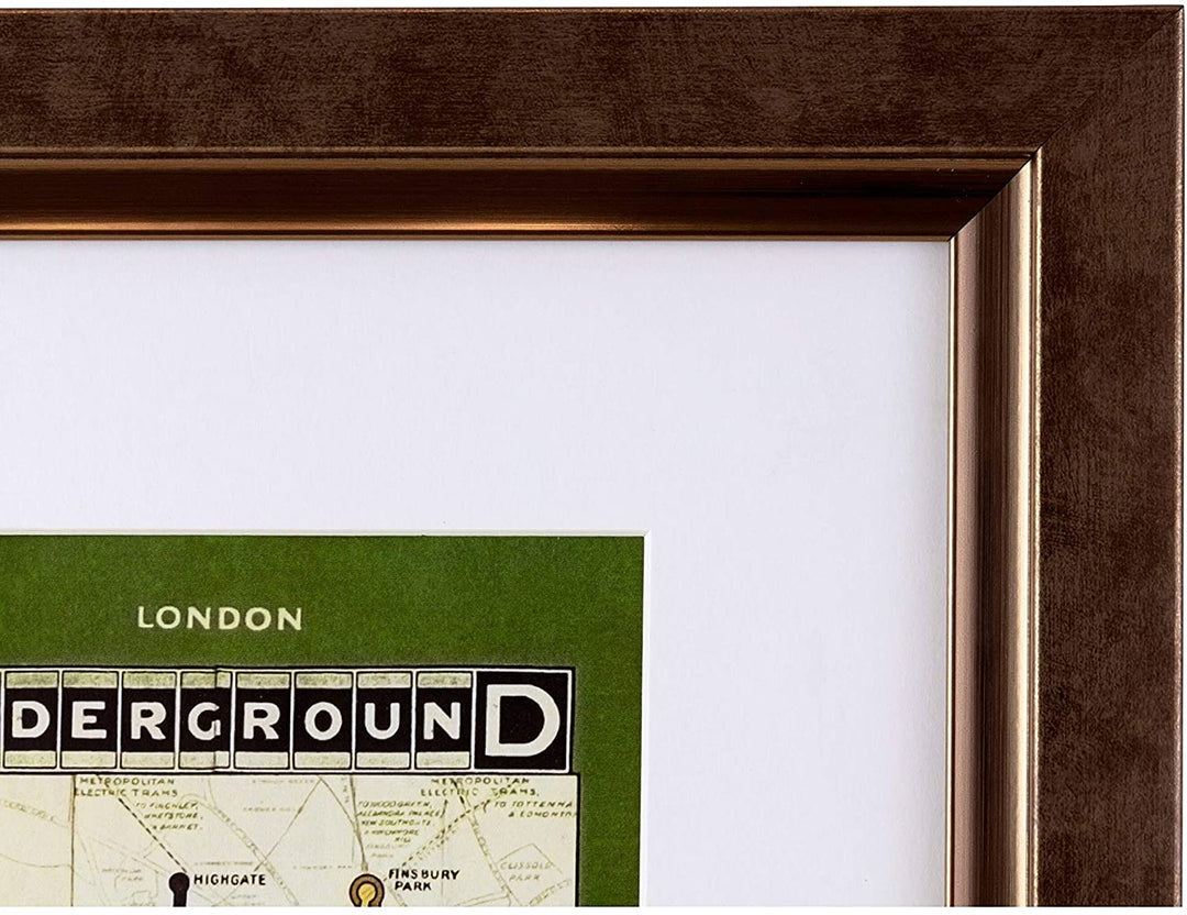 MISC Photo Frame Brown Square Plastic