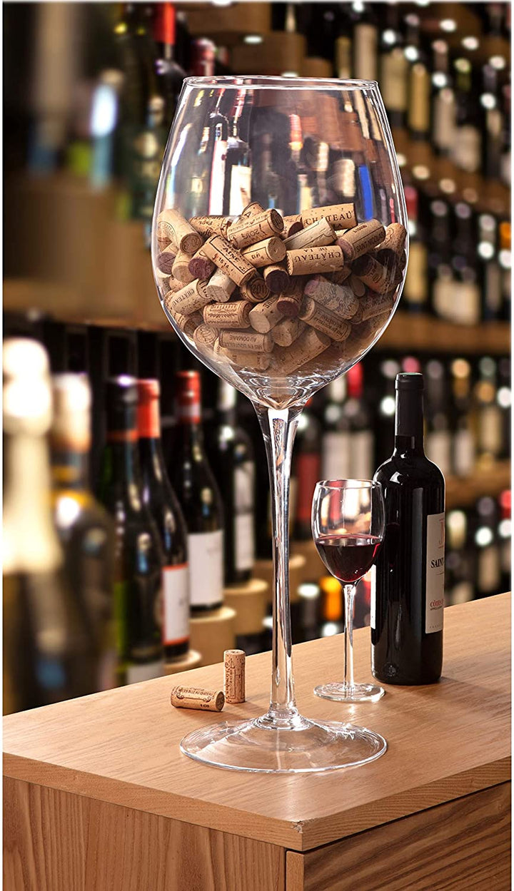 Knight Oversize Display Wine Glass 24" Clear