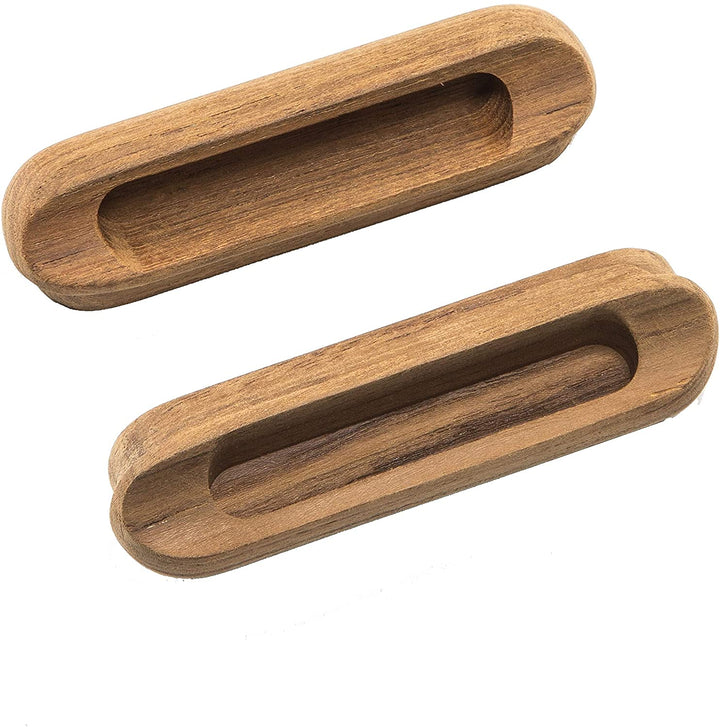 Teak Oblong Drawer Pull Brown Traditional Wood Natural Finish - Diamond Home USA