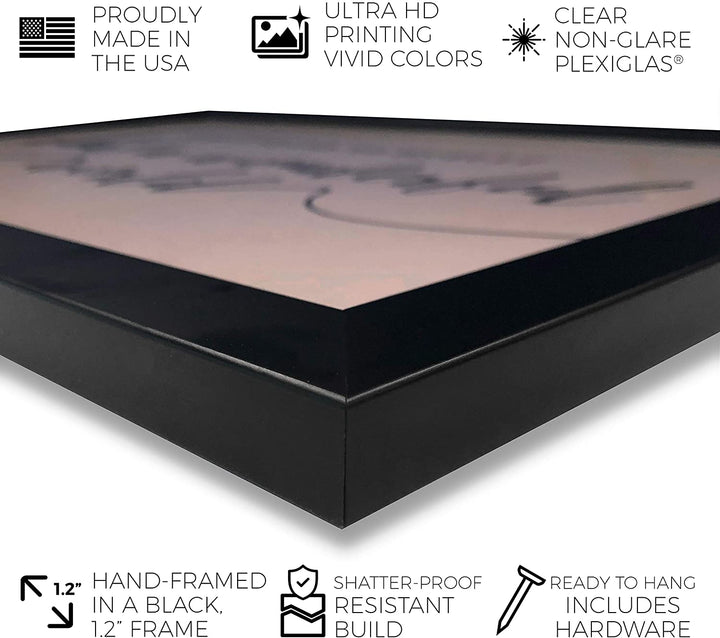 Strawberry Bike' Food Wall Art Framed Red Yellow Modern Contemporary Tropical Rectangle - Diamond Home USA