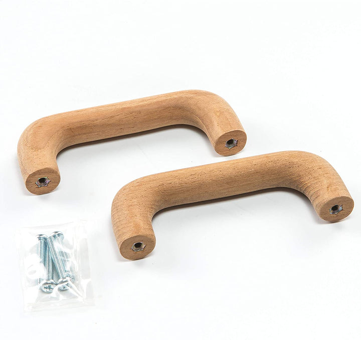 Teak Handle Drawer Pull Brown Traditional Wood Natural Finish - Diamond Home USA