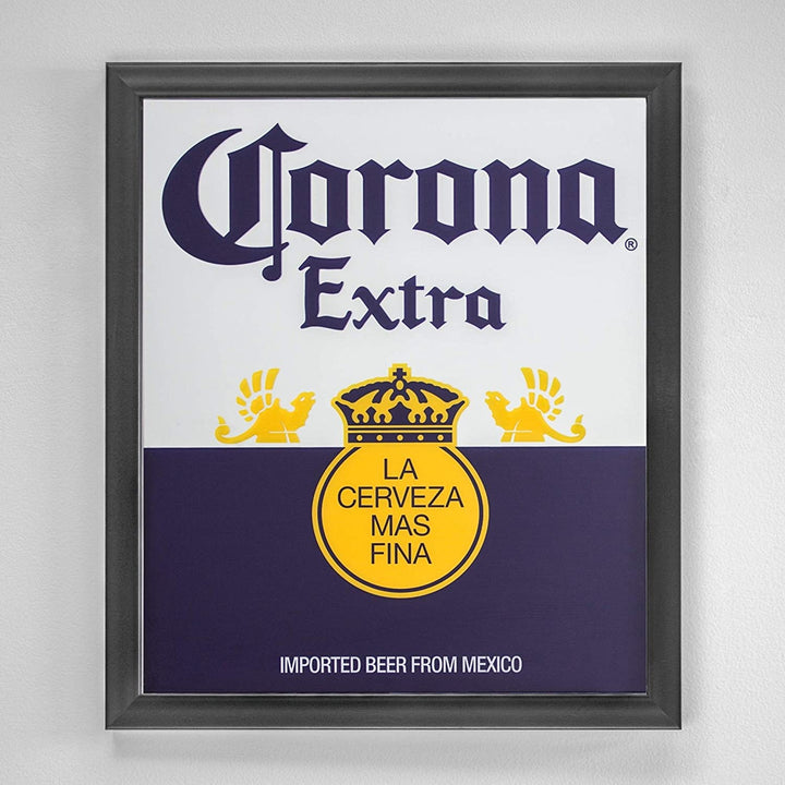 Extra Screen Printed Mirror Blue Novelty Plastic - Diamond Home USA
