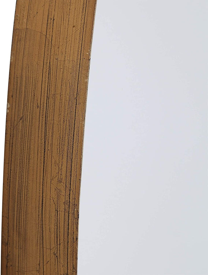Gold Oval Mirror 24x35x2 Modern Contemporary