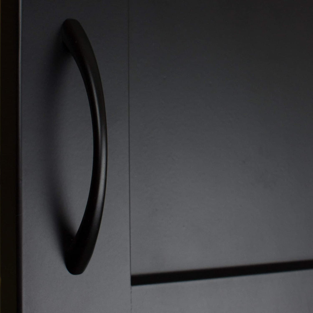 Matte Black 3 75 inch Loop Pulls (Case 25) Modern Contemporary Zinc - Diamond Home USA