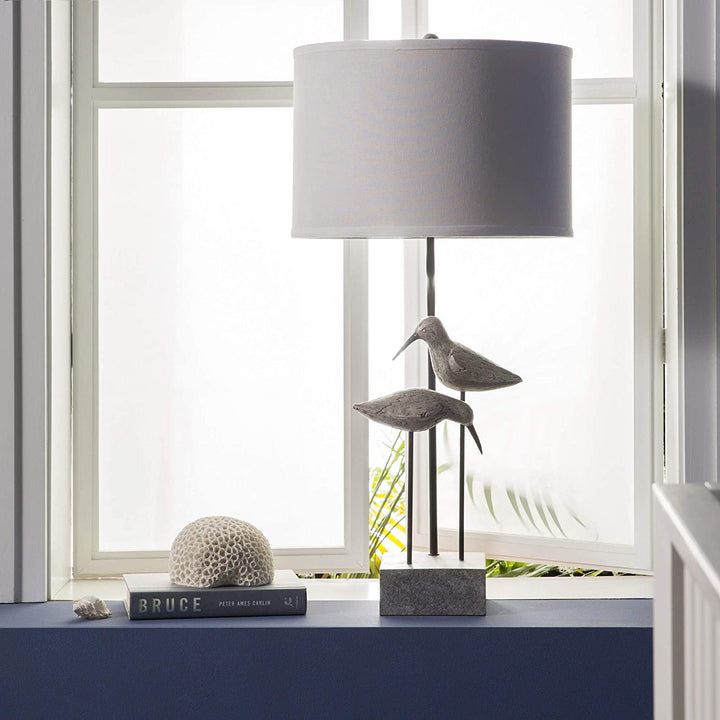 MISC Contemporary Table Lamp Grey White Farmhouse