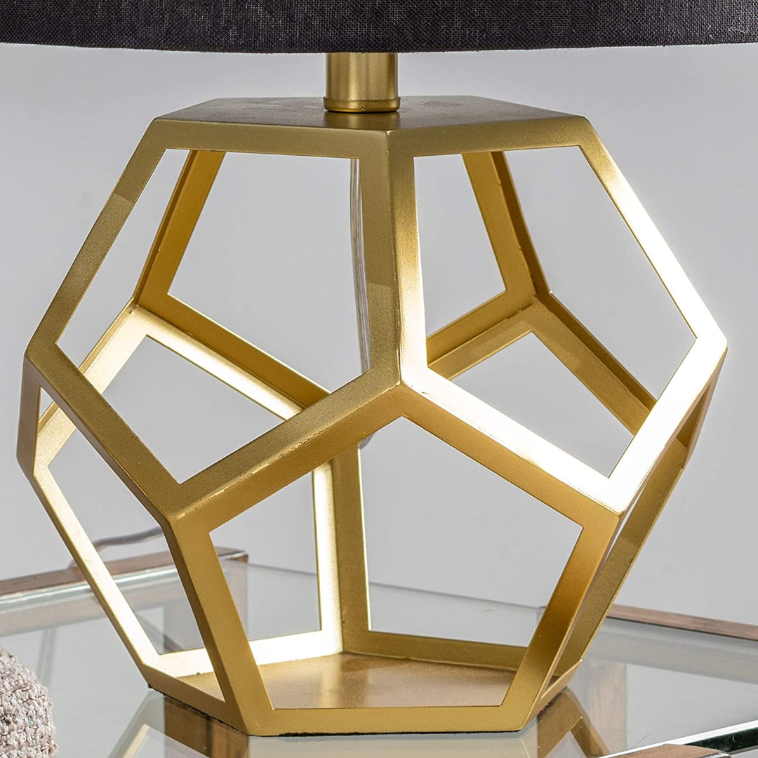 20 5" h Metal Table Lamp Gold Modern Contemporary