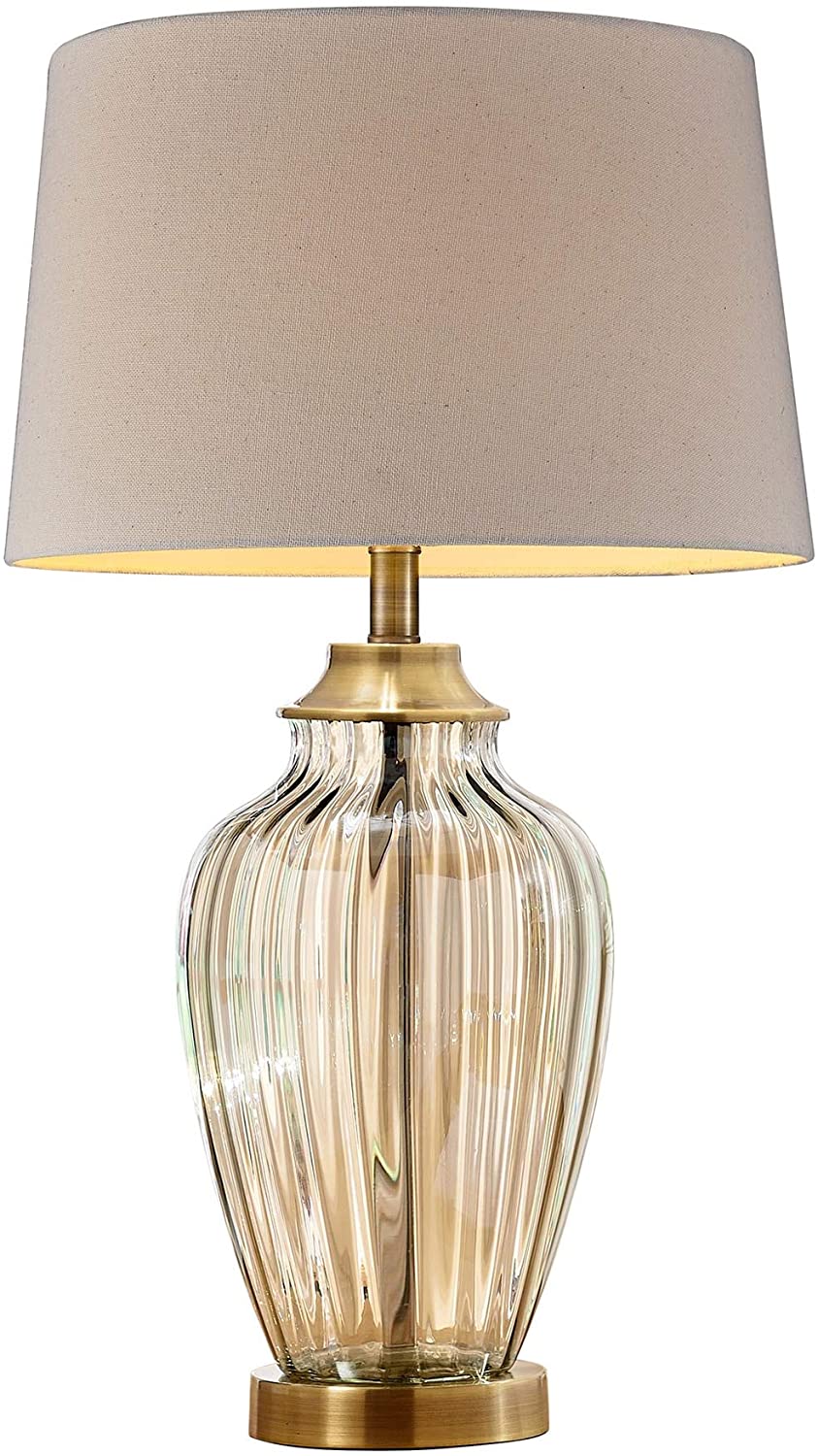 Bronze Glass 28 5 inch Table Lamp Clear Modern Contemporary - Diamond Home USA