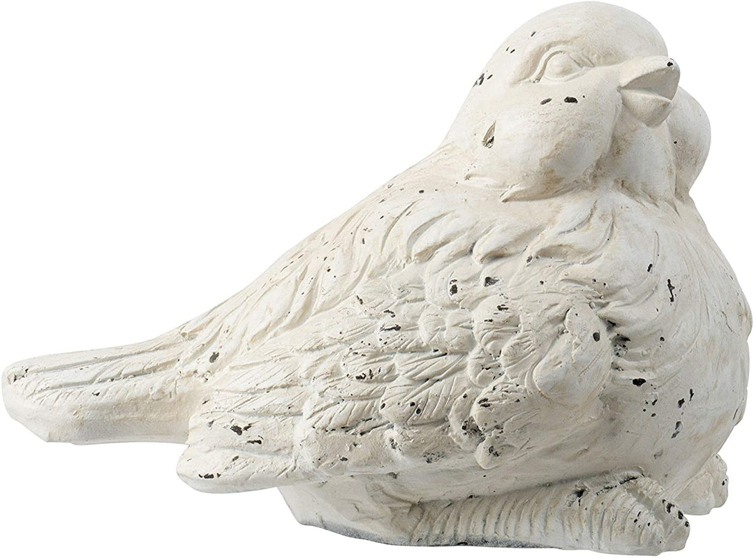 Small 9 inch Worn White Bird Figurine