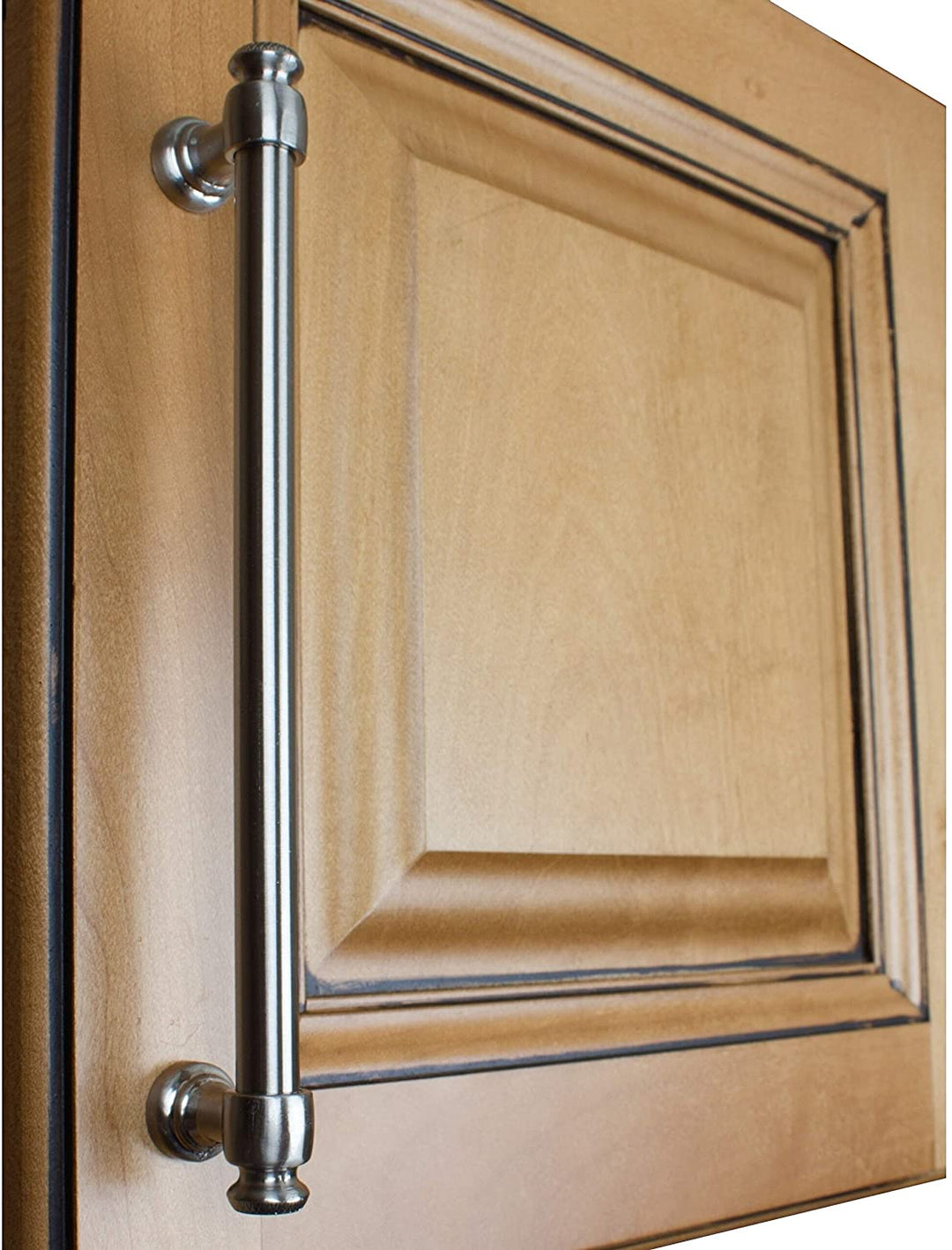 5 Pack 7 5/8 Cc Classic Satin Nickel Euro Bar Pulls Metal Finish