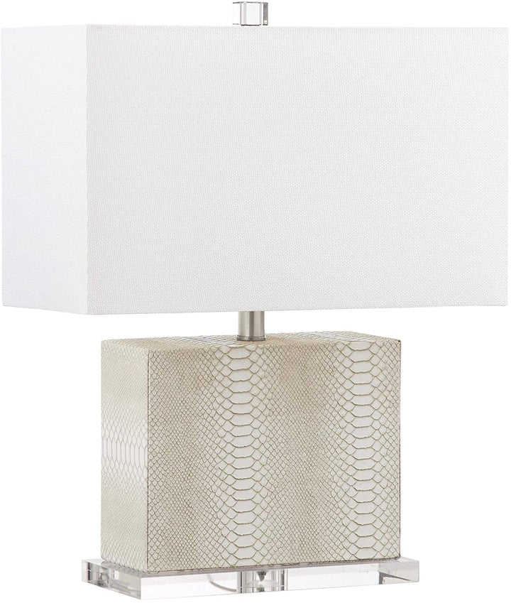 Lighting 21 inch Cream Table Lamp 15"x8"x20 5" Off/White Modern Contemporary Transitional Bulbs Included - Diamond Home USA