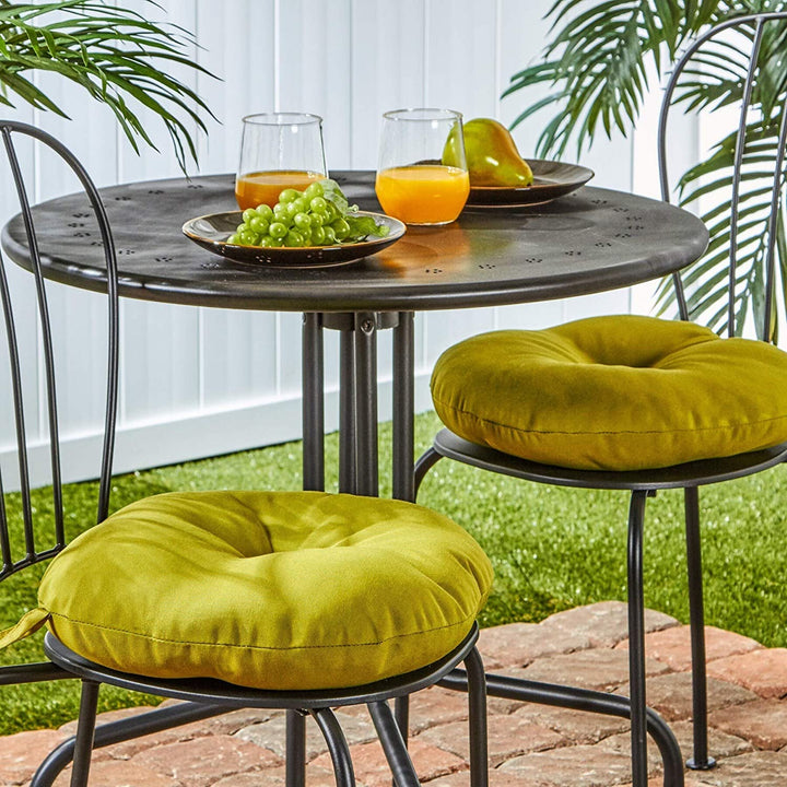 Driftwood 15 inch Round Outdoor Green Bistro Chair