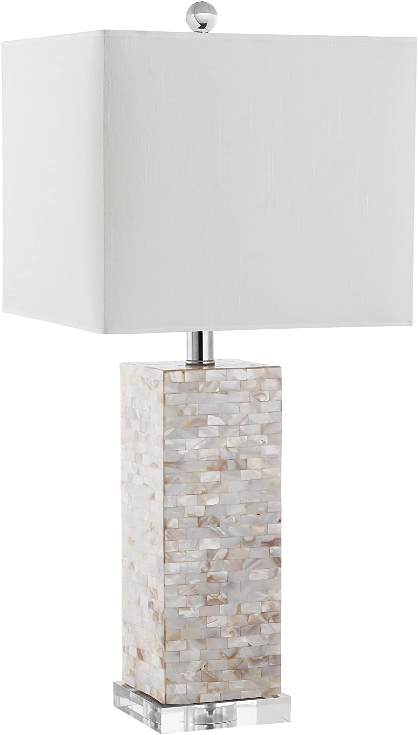 Lighting 26 inch Shell Table Lamp Cream Modern