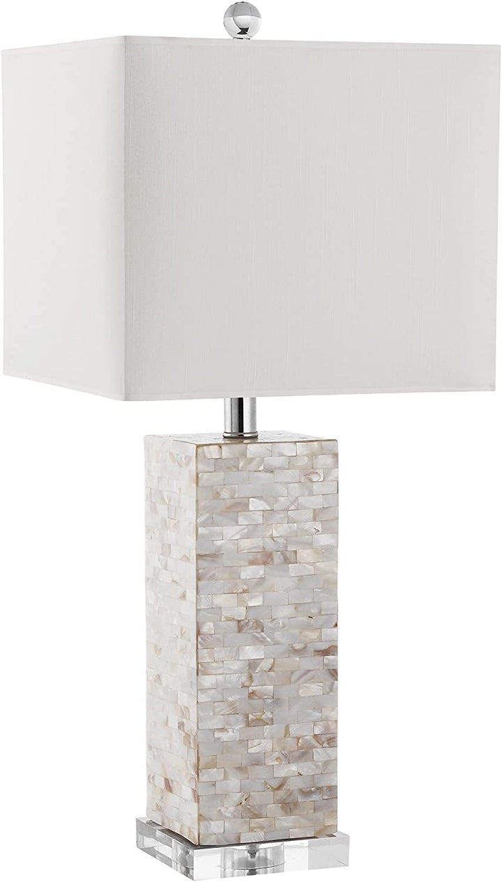 Lighting 26 inch Shell Table Lamp Cream Modern