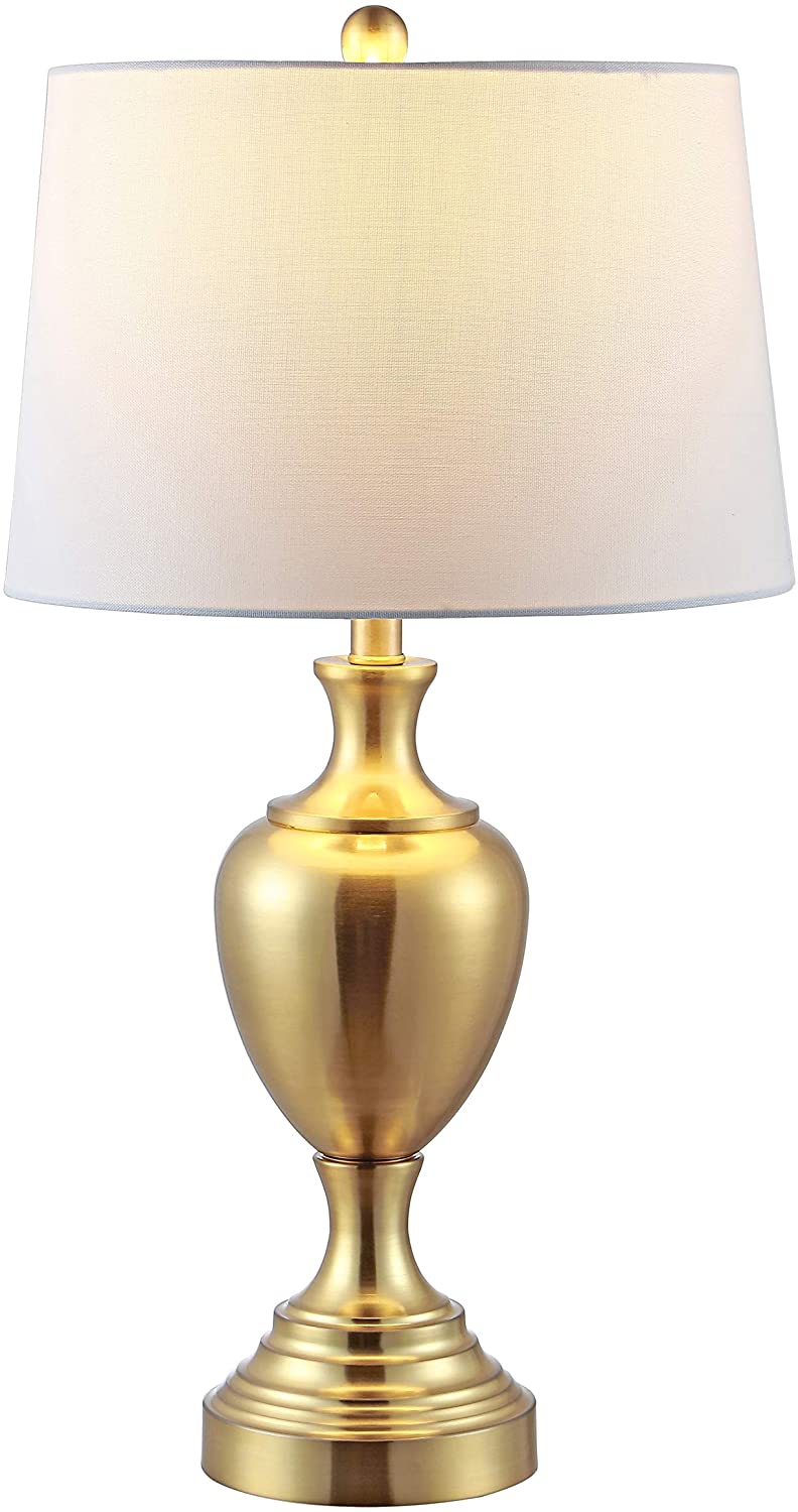 Lighting 28 inch Poppy Iron Table Lamp 15" X 28" Brass Modern Contemporary Traditional Gold Bulbs Included - Diamond Home USA