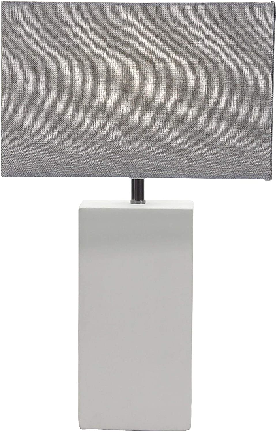 Modern Concrete Iron Rectangular Gray Table Lamp Grey